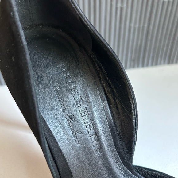 BURBERRY Virna 105 Black Suede Classic Pumps Heels 36 - Picture 13 of 15